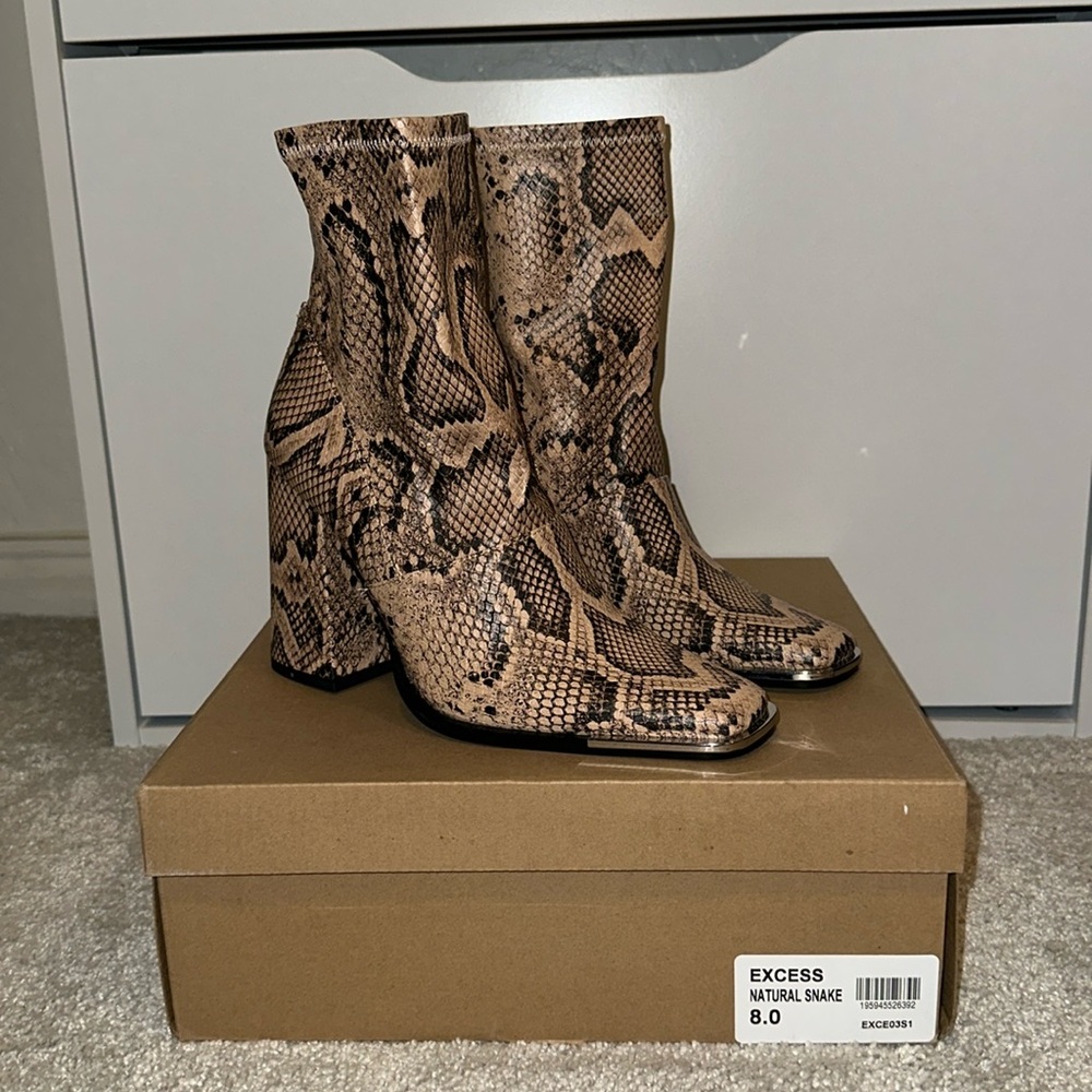 Steve Madden snake booties